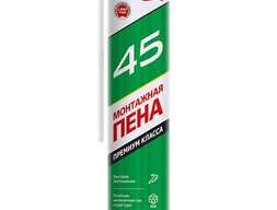 Пена монтажная бытовая РЕАЛИСТ 45л 750 мл всесезонная