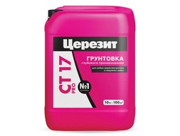 Грунтовка ЦЕРЕЗИТ СТ-17 глубокого проникновения 5л.